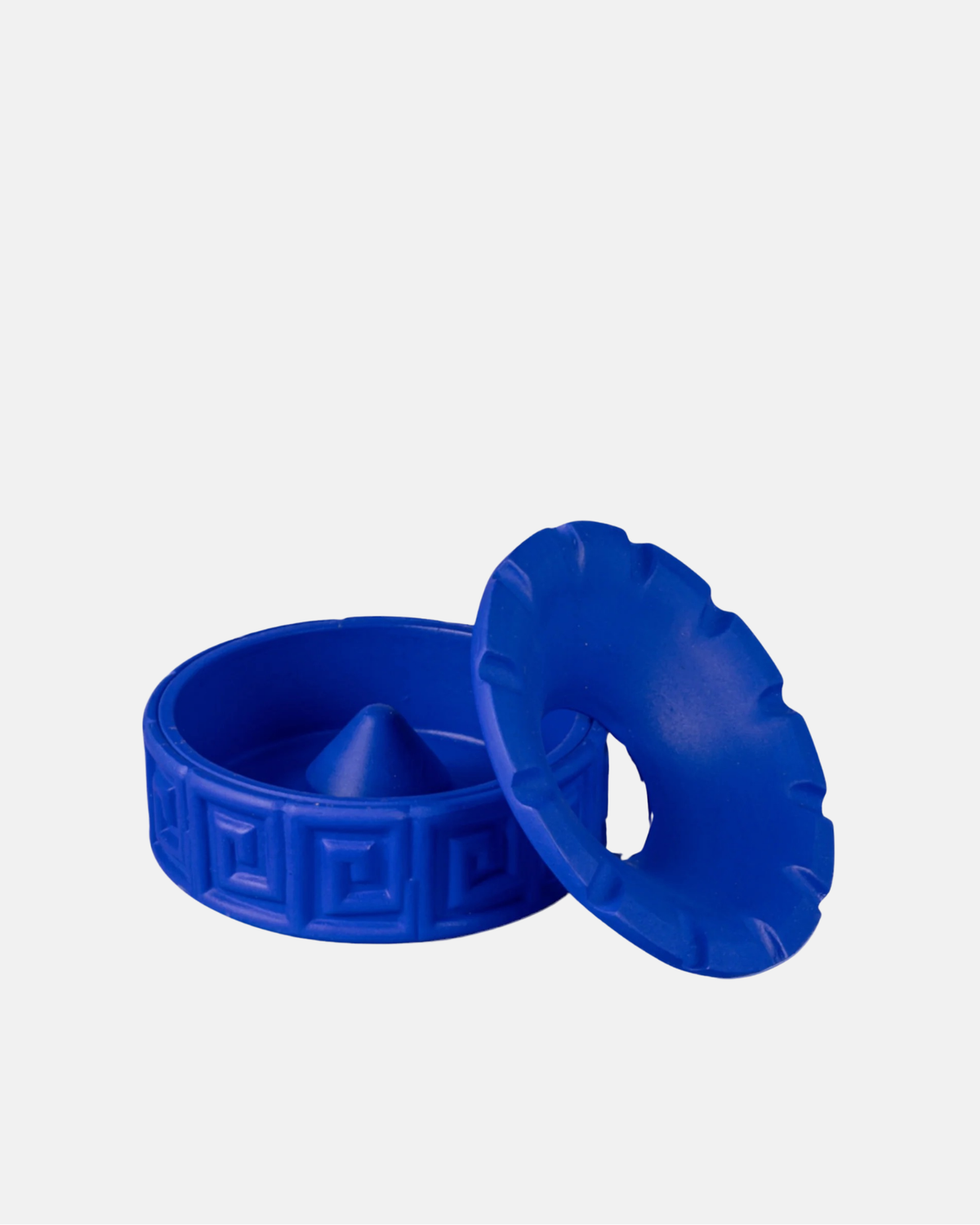 Terracotta Ashtray Greche Blue-thumbmail-3