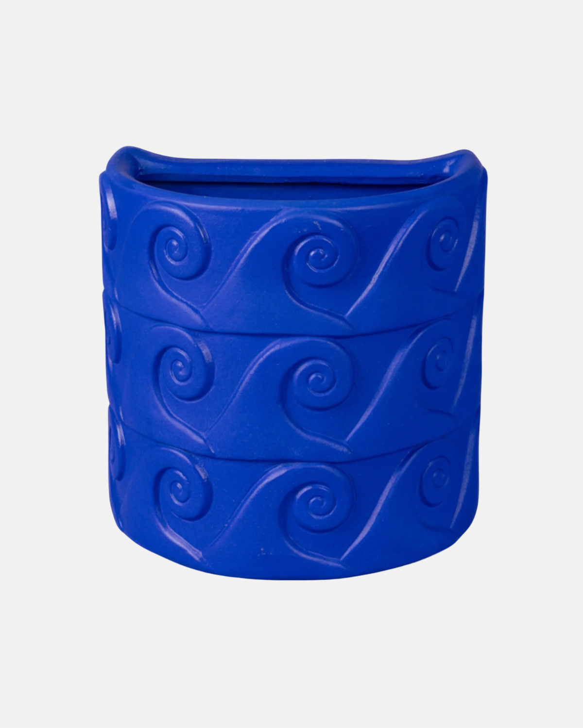 Terracotta Wall Vase Onde Blue-thumbmail-1