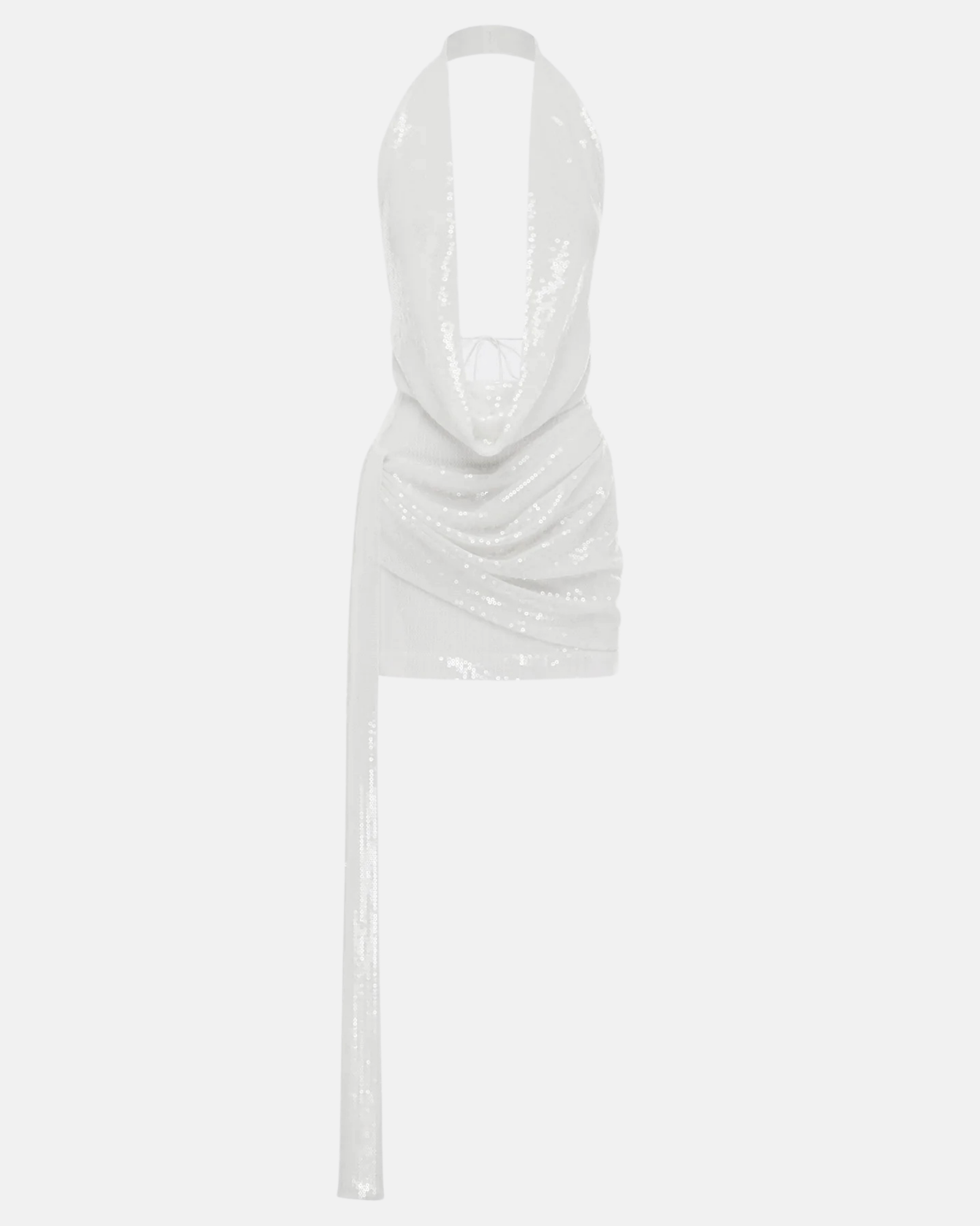 Bridal Sequined Open-Back Minidress