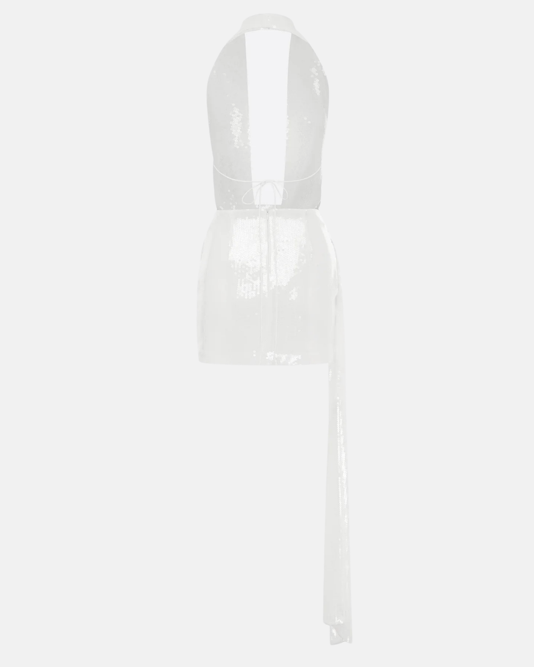 Bridal Sequined Open-Back Minidress