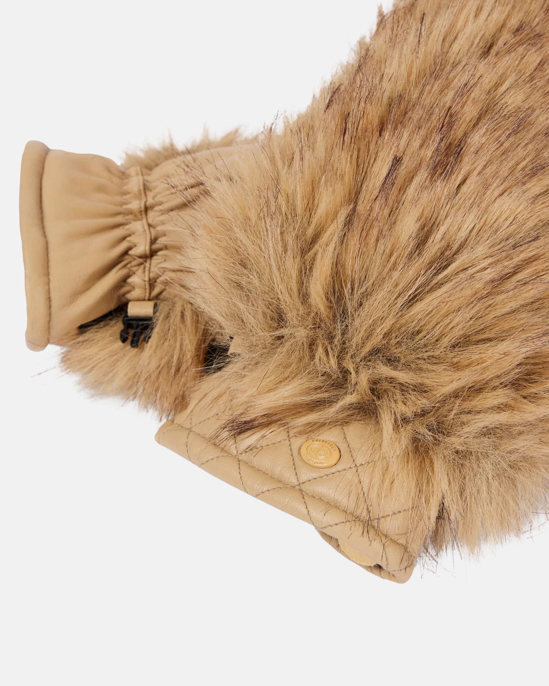 Hill Leather Ski Mittens in Caramello