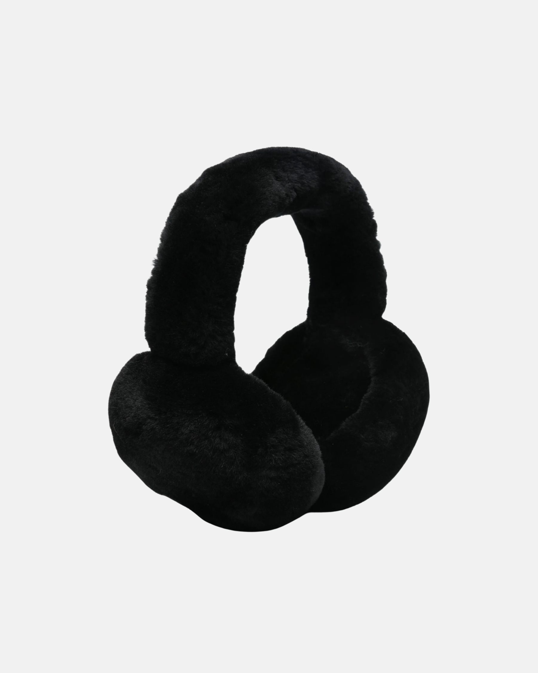 Fluffy Ear Warmer Black