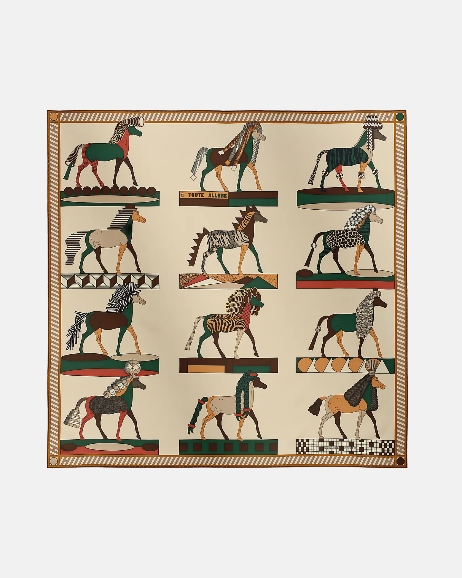 À Toute Allure Silk Twill Scarf 90