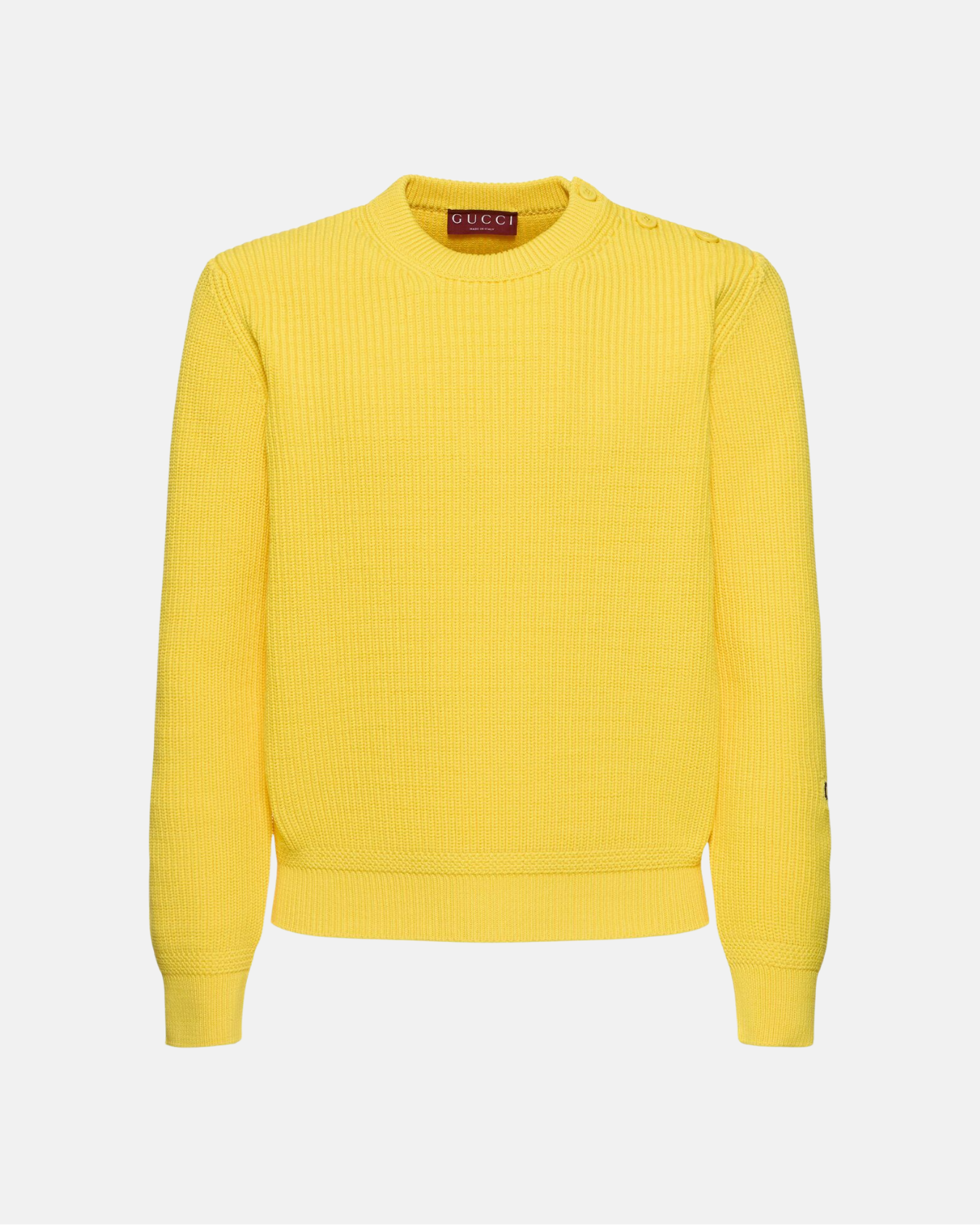 Cotton Sweater With Gucci Intarsia