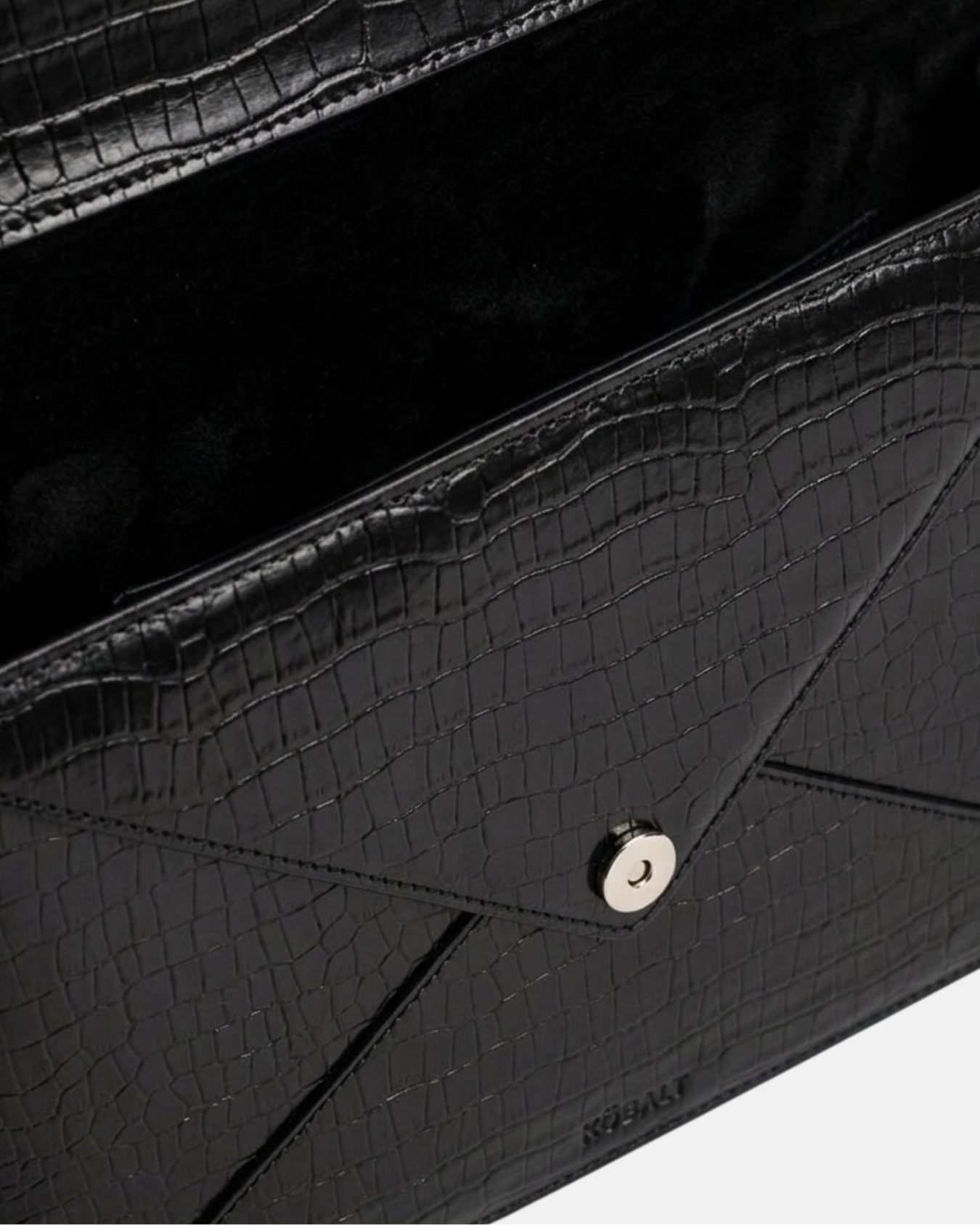 L Envelope Black Croco
