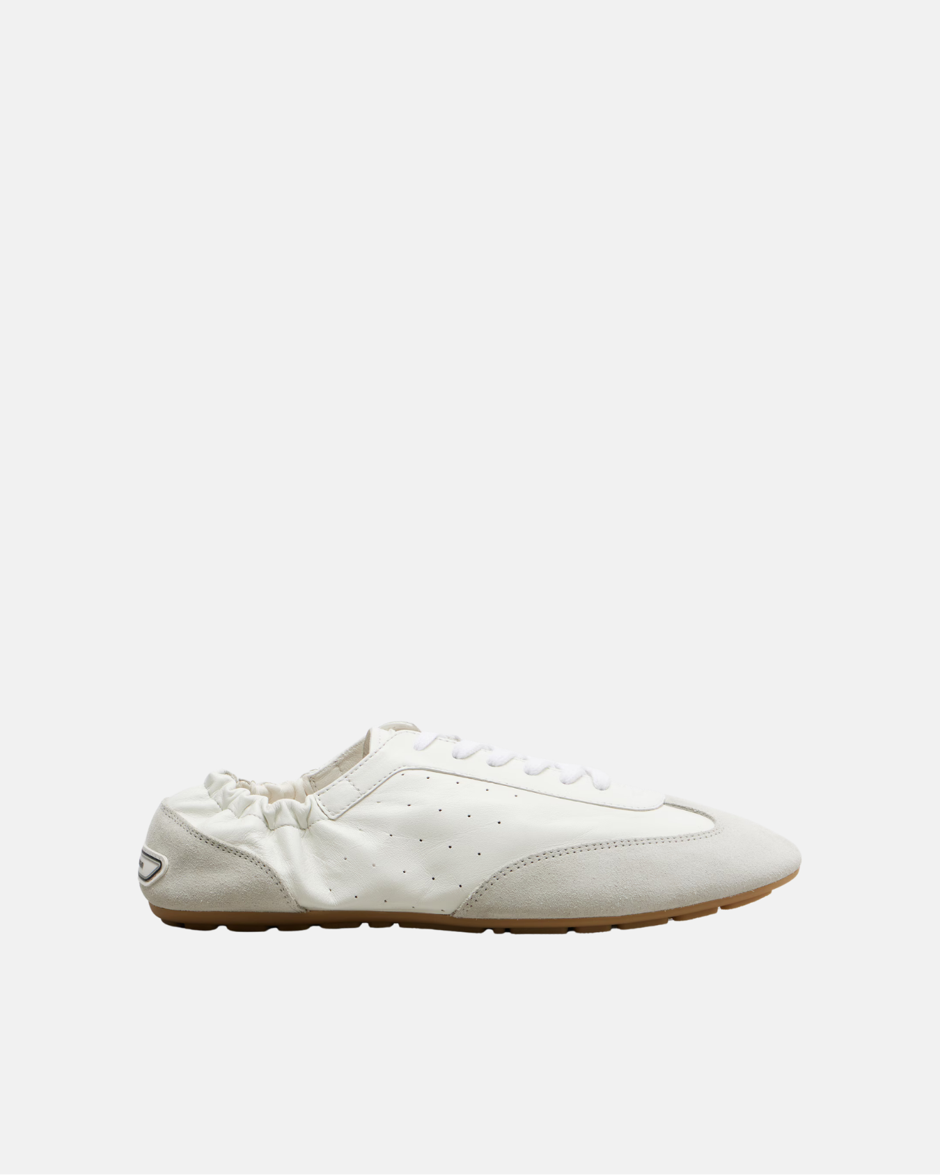 Lewis suede-trimmed leather sneakers