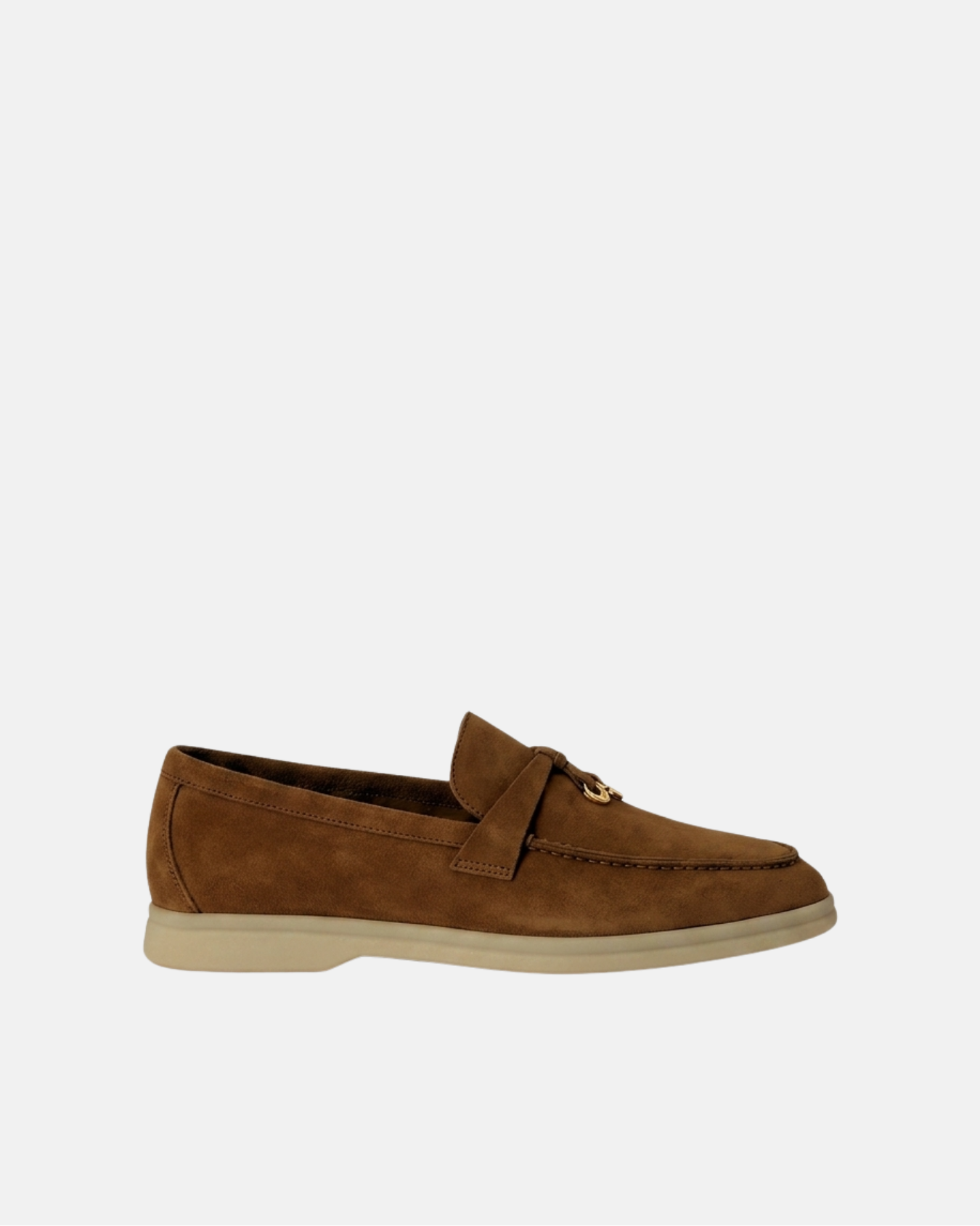 Summer Walk loafers in soft suede with gold-tone charms-thumbmail-1