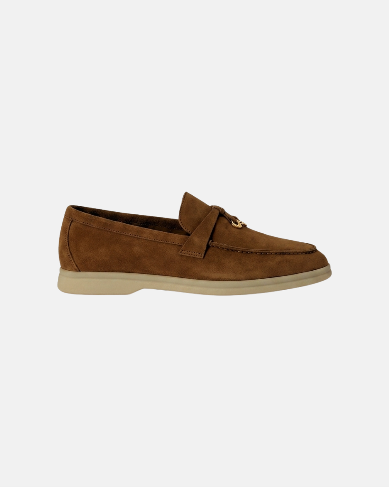 Summer Walk Loafers in Soft Suede with Gold-Tone Charms