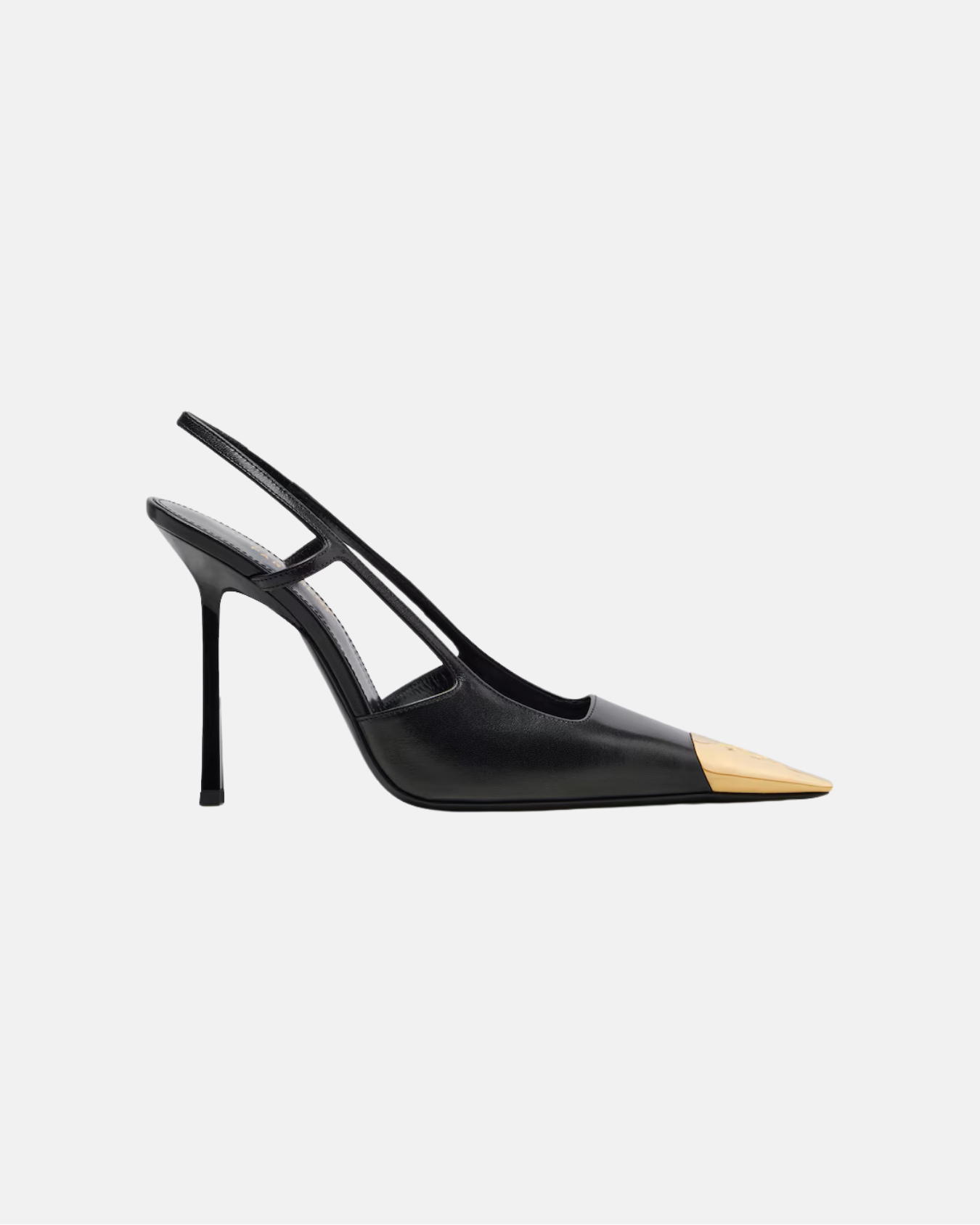Jeanne Embellished Glossed-Leather Slingback Pumps