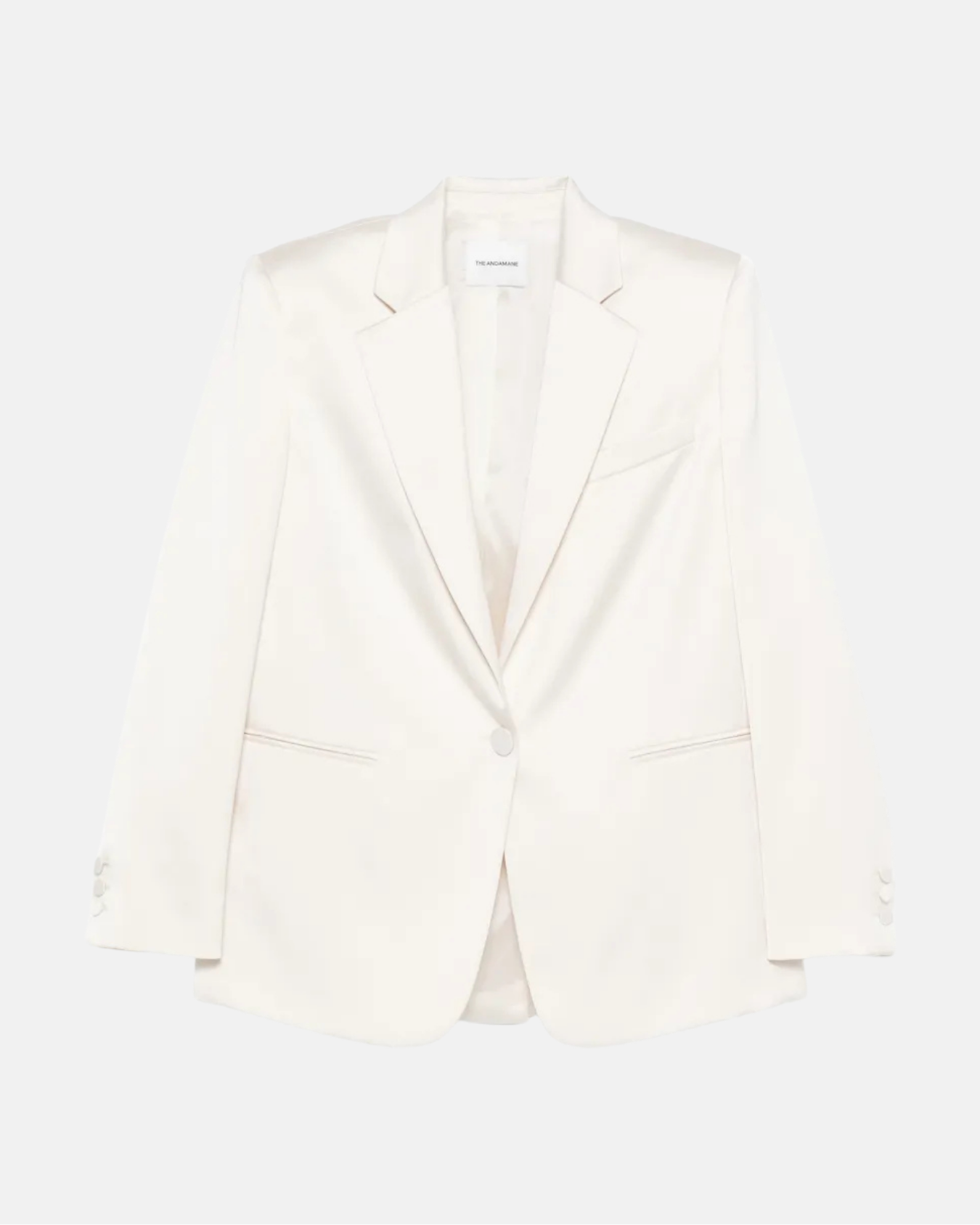 Single-Breasted Blazer in White