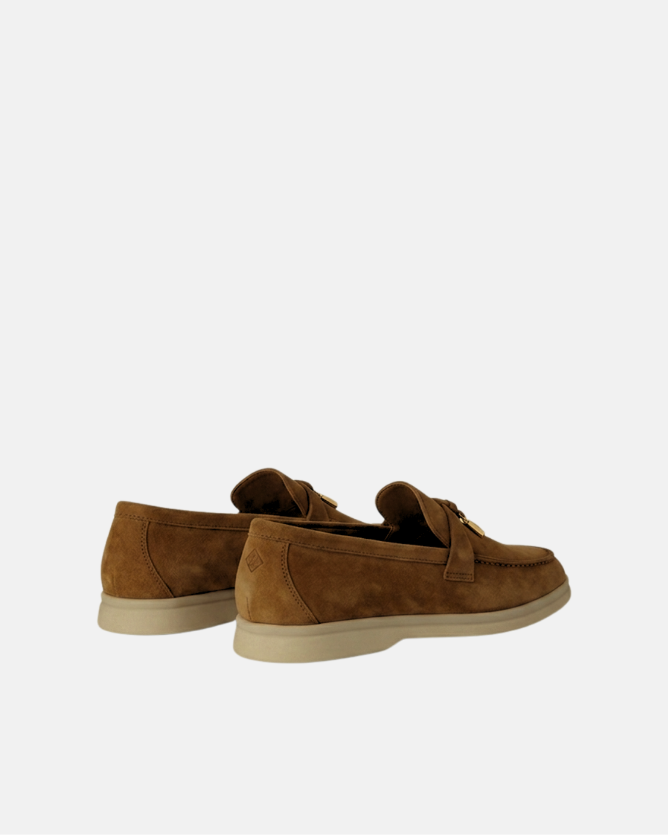Summer Walk loafers in soft suede with gold-tone charms-thumbmail-3