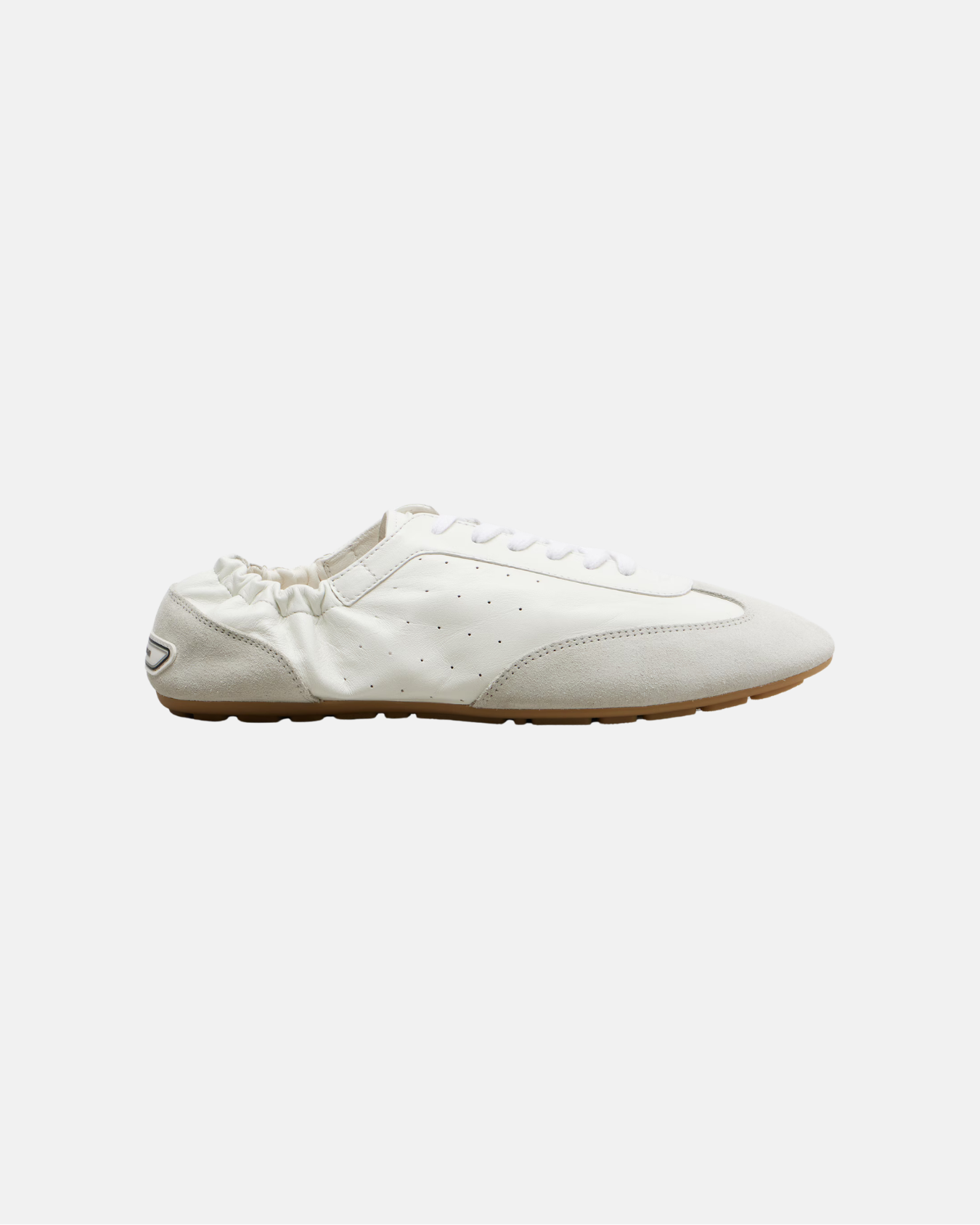 Lewis suede-trimmed leather sneakers