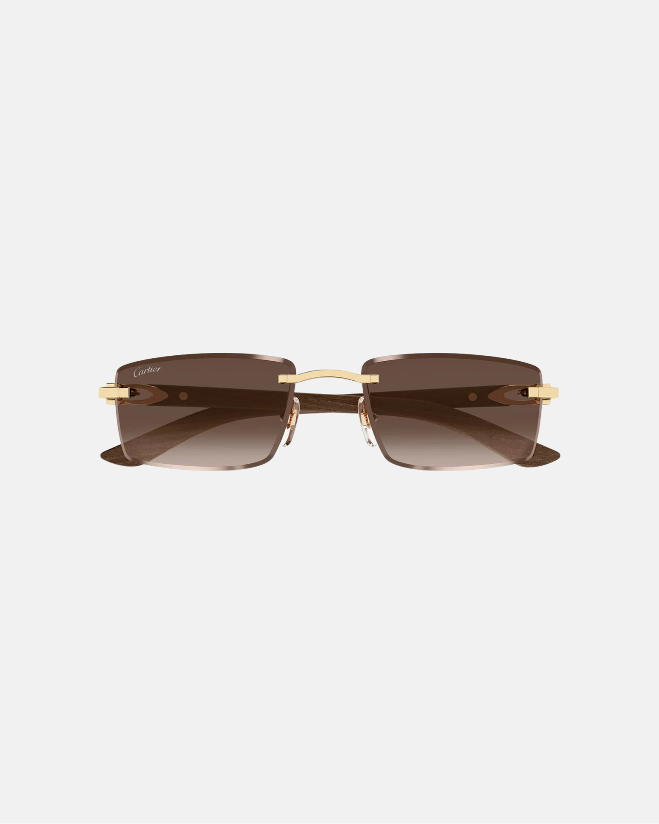 C Décor Rimless Wood Sunglasses