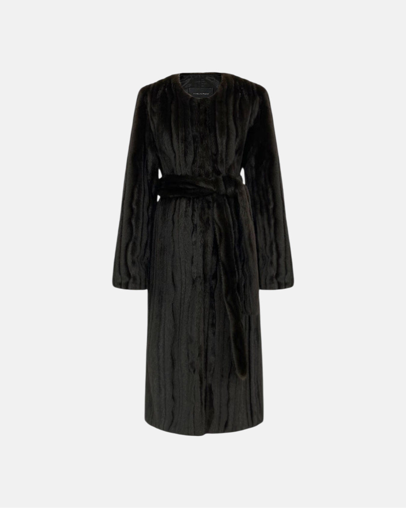Belted Faux Fur Coat