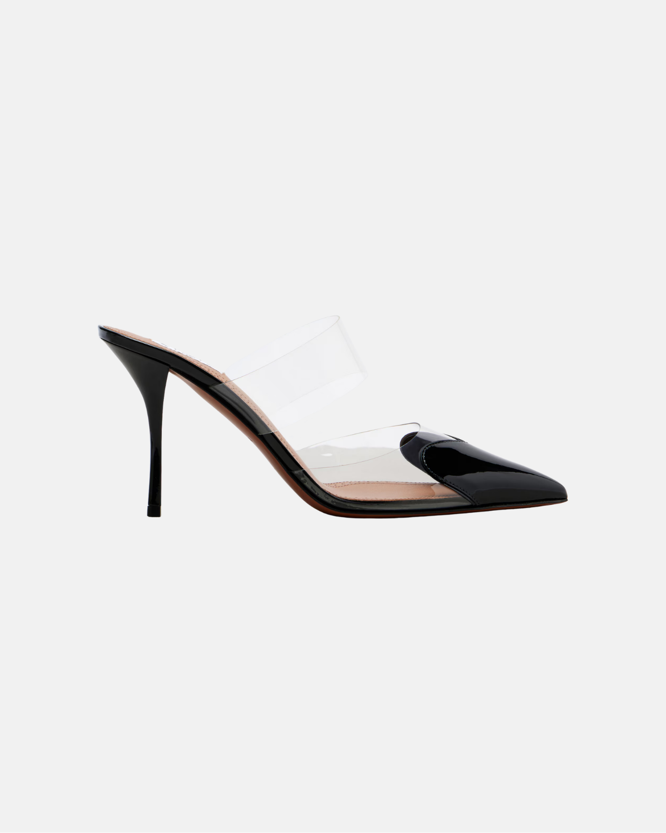 Le Coeur Mules in Patent Calfskin