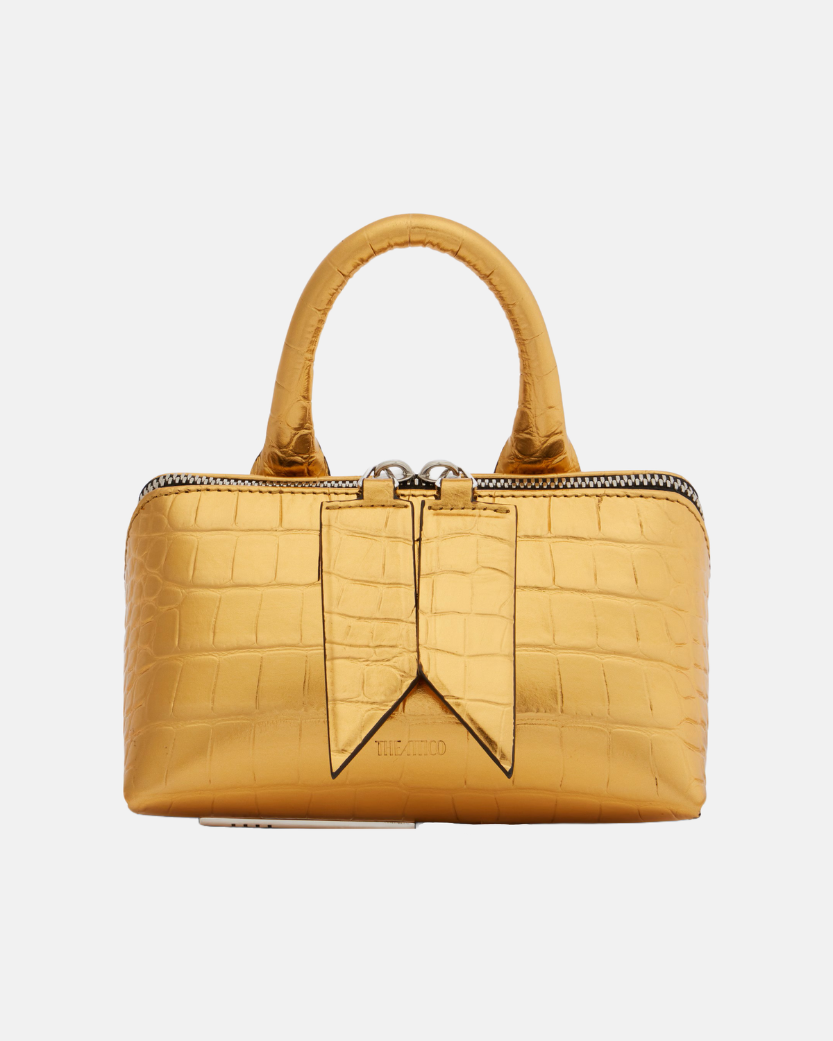 Friday Mini croc-effect leather top-handle bag-thumbmail-1