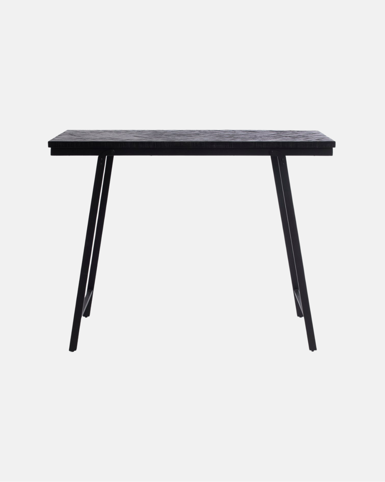 The Herringbone High Table - Black - 140cm