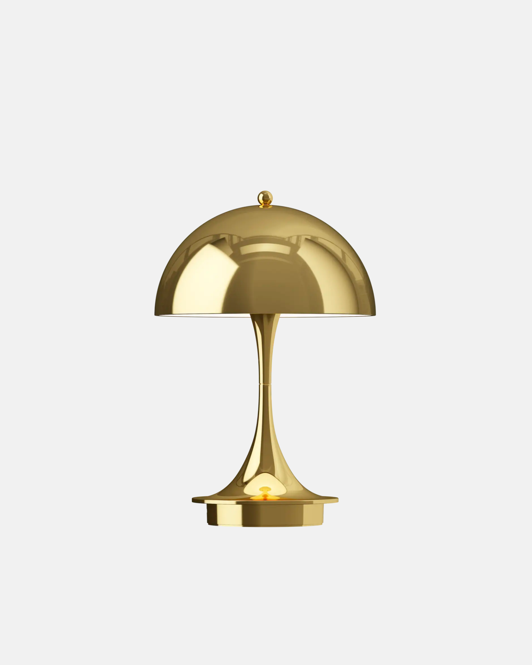 Panthella 160 Portable Lamp by Verner Panton Brass metallized