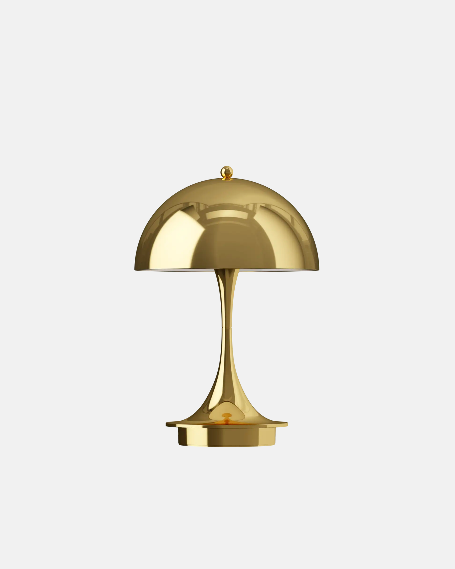 Panthella 160 Portable Lamp by Verner Panton Brass metallized