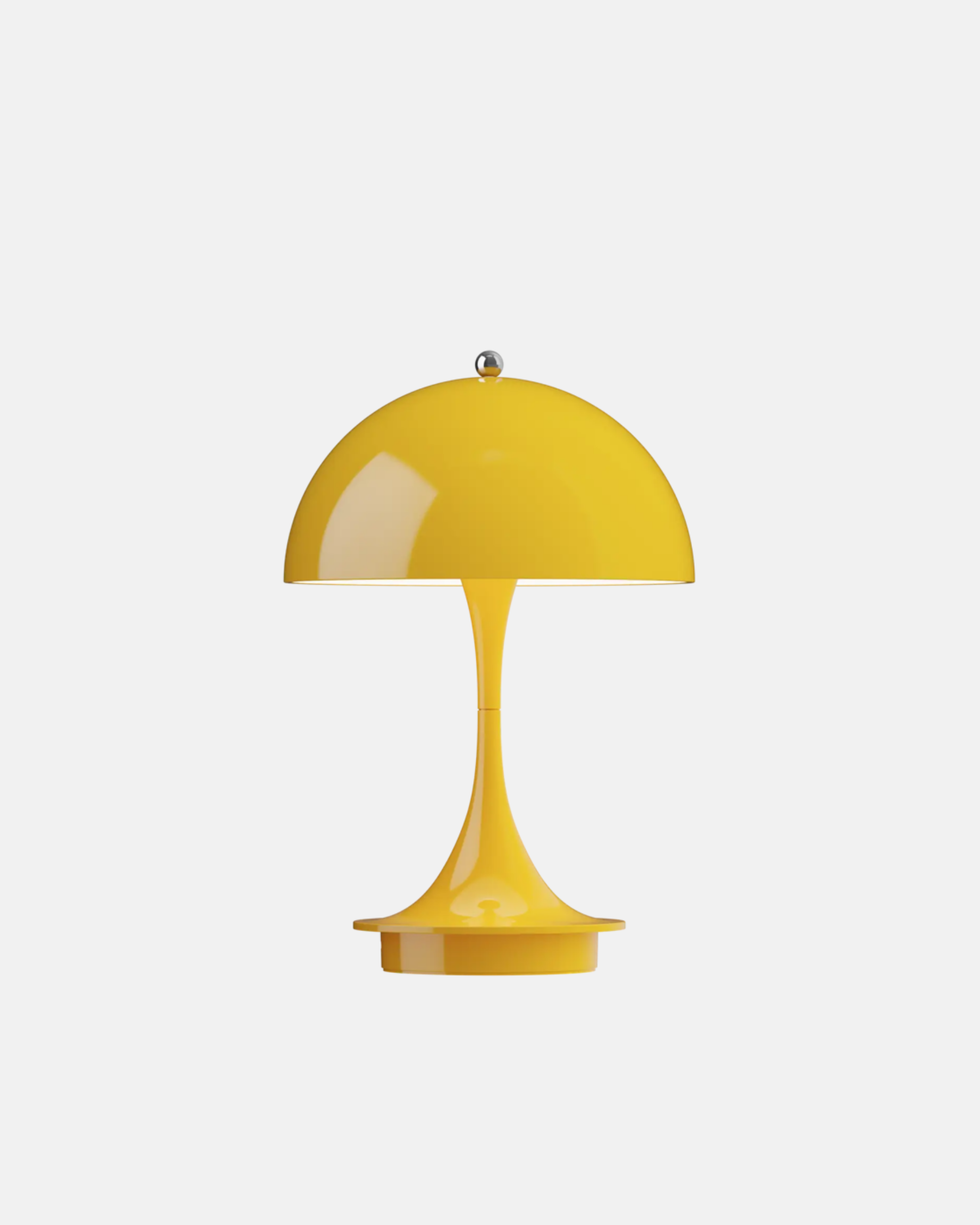 Panthella 160 Portable Lamp by Verner Panton in Opaque Yellow