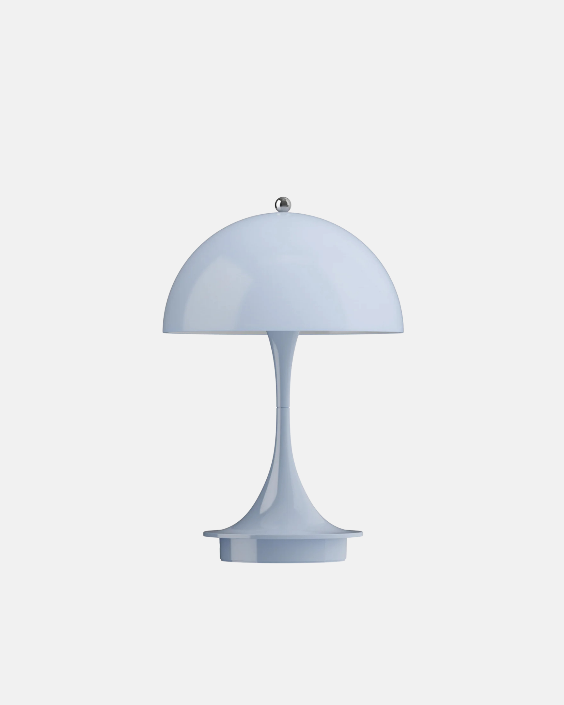 Panthella 160 Portable Lamp by Verner Panton in Opal Pale Blue