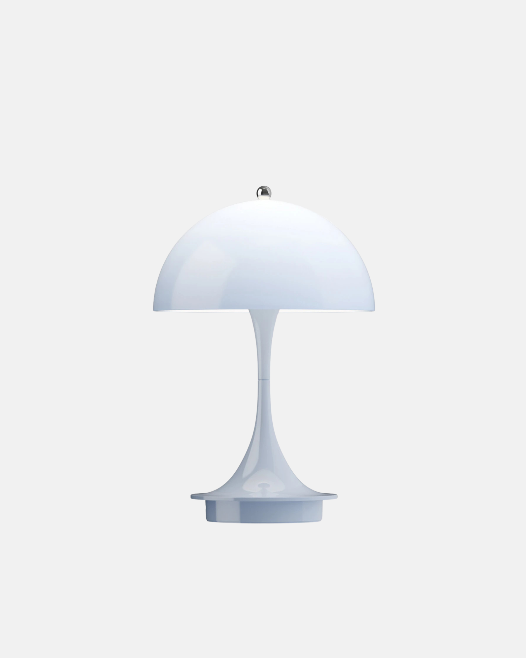 Panthella 160 Portable Lamp by Verner Panton in Opal Pale Blue