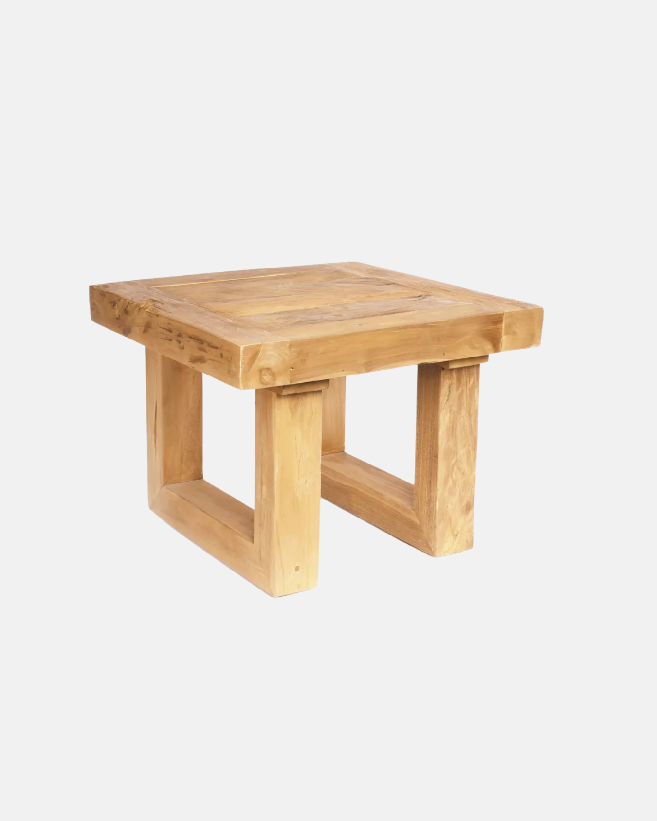 The Reclaimed Teak Side Table - Natural