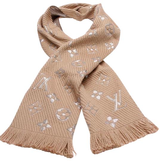 Women :: Accessories :: Scarves :: Louis Vuitton Logomania Scarf in Beige  Shine - The Real Luxury