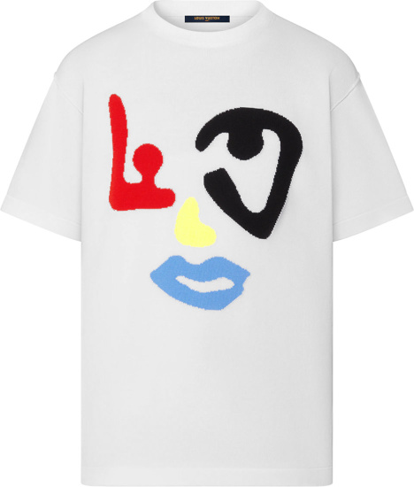 Men :: Clothing :: T-shirts :: Louis Vuitton White LV Face
