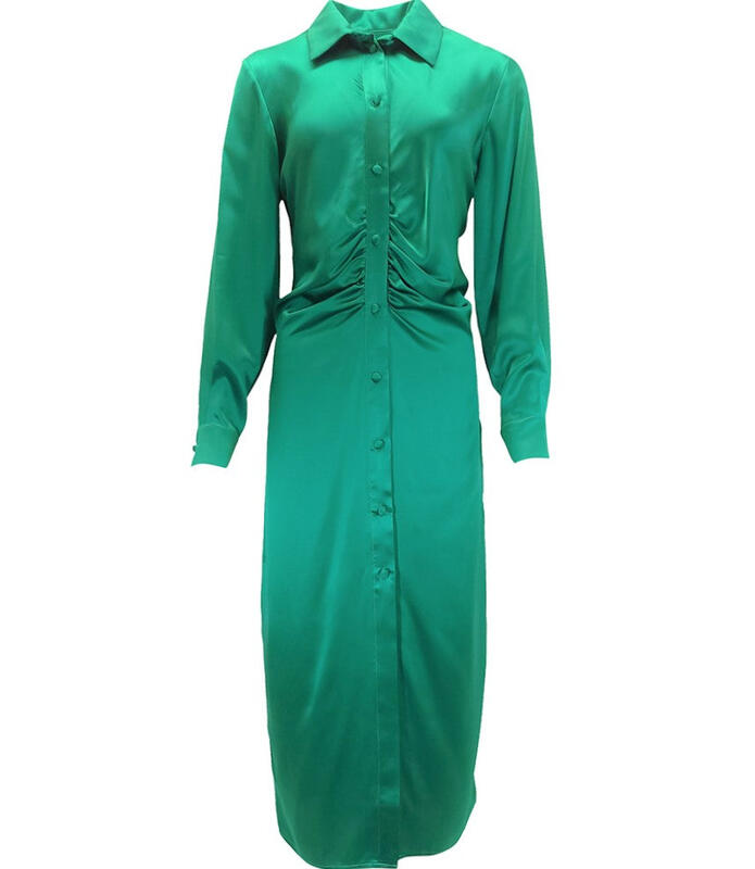 Madison Maison Green Silk Dress