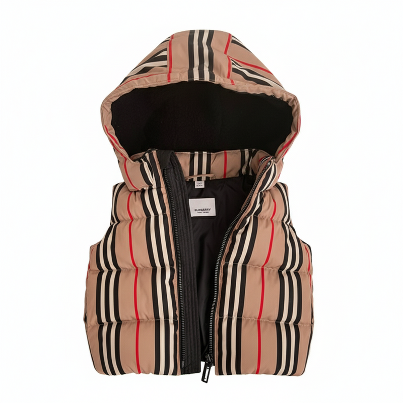 Burberry Check-print Sleeveless Padded Jacket