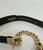 Dsquared2 Black Leather Chain Detail Belt