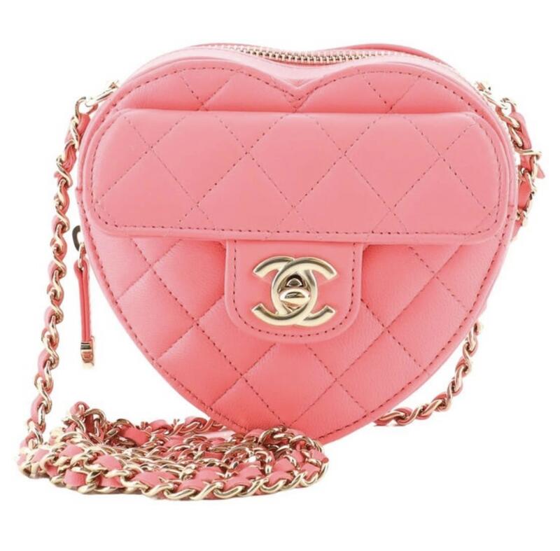 Chanel CC In Love Heart Clutch
