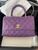 Chanel Purple Small Coco Top Handle Bag