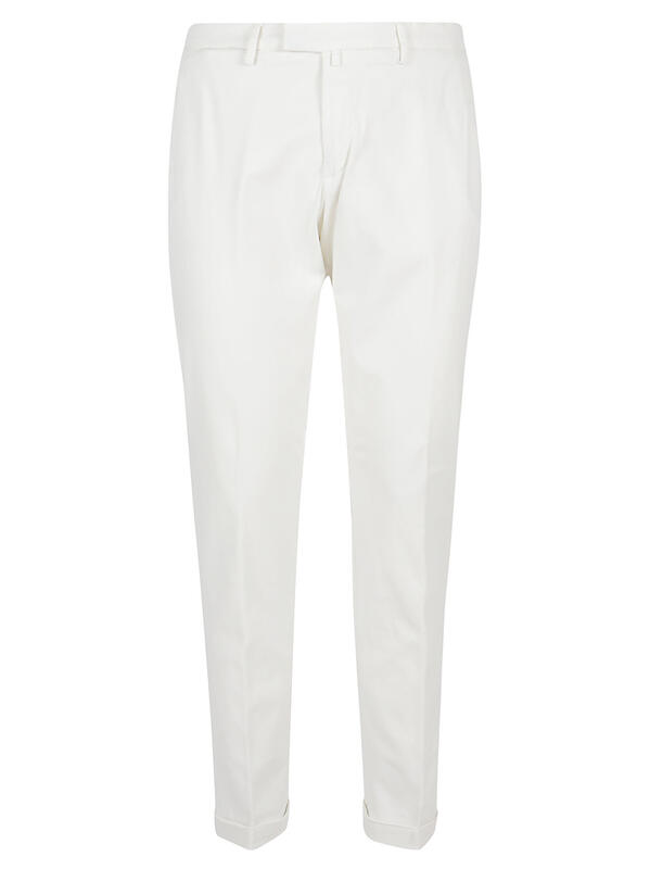 Dolce & Gabbana White Turn Up Trousers