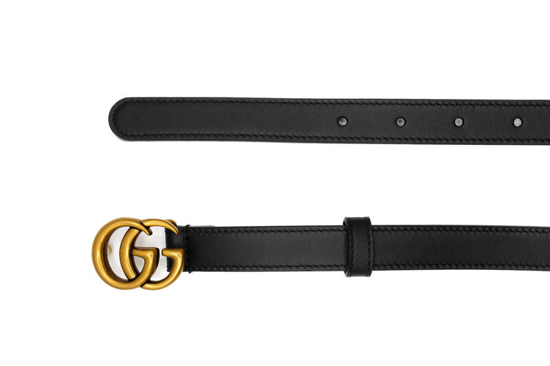 Gucci GG Marmont Leather Belt 20 mm in Black