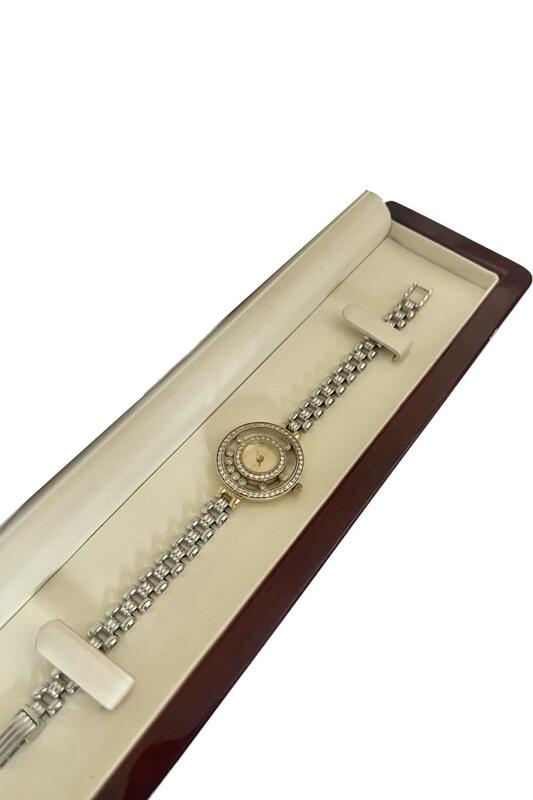 Custom Made Watch 18K Swiss 30M, Diamond Quartz ala Cartier