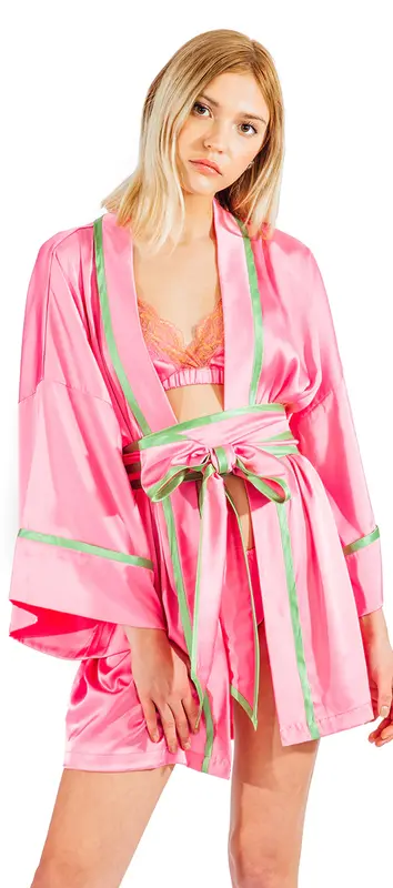 The Gold Key Dalhia Kimono - Pink