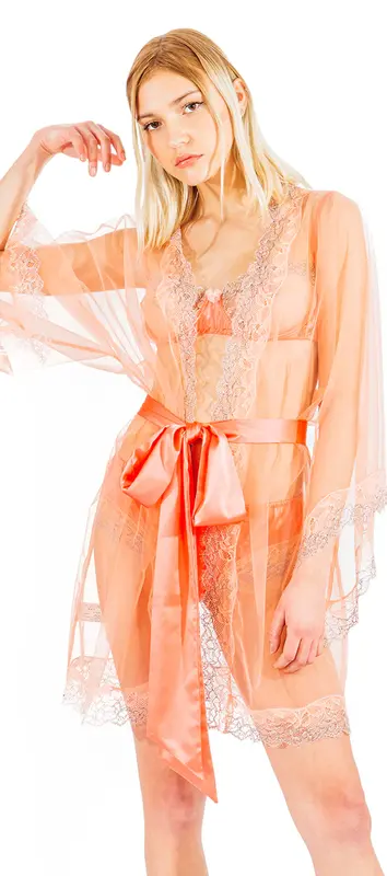 The Gold Key Camelia Kimono - Pink
