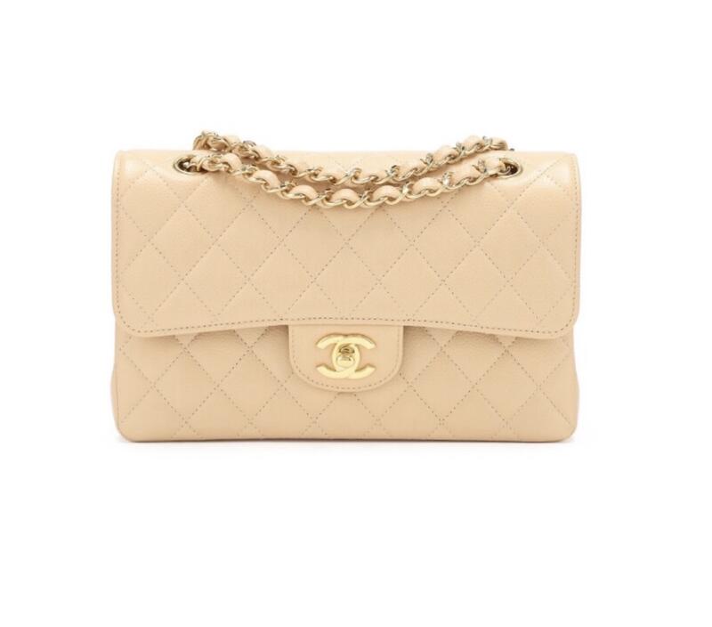 Chanel Classic Small Flap Bag in Beige
