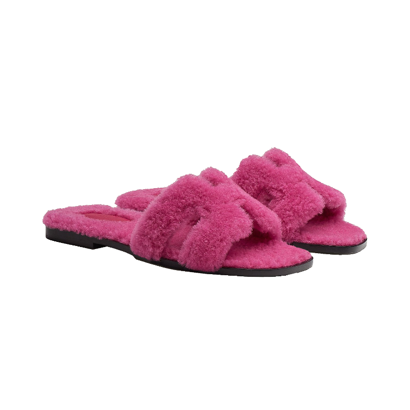 Hermès Oran sandal pink (fluffy)