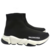 Balenciaga Black Knit Speed Trainer High Top Sneakers