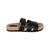 Hermès Chypre Sandal Black Fluffy