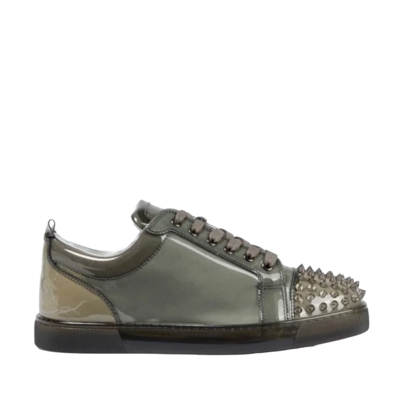 Christian Louboutin Louis Junior X Ray Sneakers in Sasso/clear Sasso