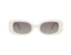 Linda Farrow Lola Rectangular Sunglasses in White
