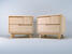 Ebanisteria Gambella Scandinavian-Style Two-Drawer Bedside Table