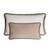 Lo Decor Beige Velvet With Fringes Set of 2
