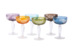 Polspotten Multicolour Peony Coupe Glasses