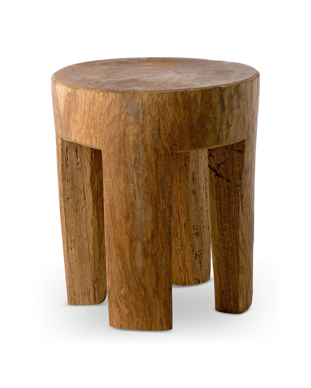 Polspotten Round Four Square Legs Stool