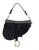 Christian Dior Black Saddle Bag
